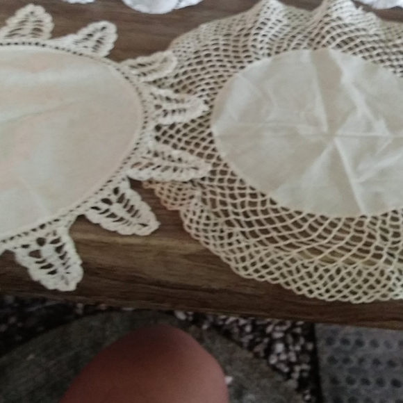 2 VINTAGE DOILIES